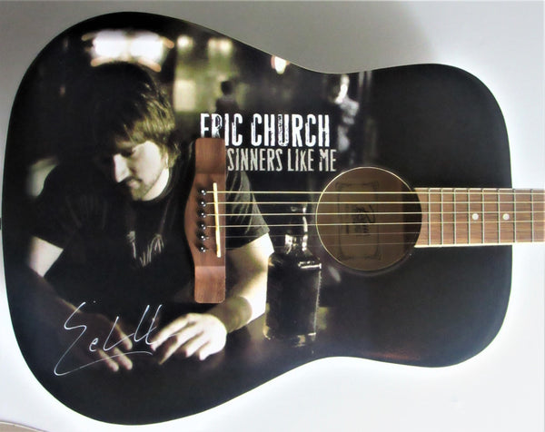 Eric Church Autographed Guitar - Zion Graphic Collectibles