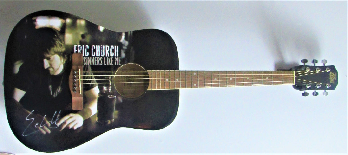 Eric Church Autographed Guitar - Zion Graphic Collectibles