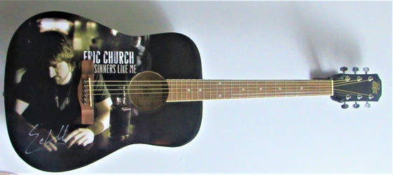 Eric Church Autographed Guitar - Zion Graphic Collectibles
