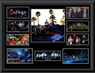 Eagles Autographed Hotel California - Zion Graphic Collectibles
