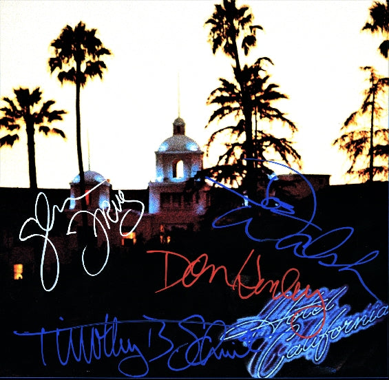 Eagles Autographed Hotel California - Zion Graphic Collectibles