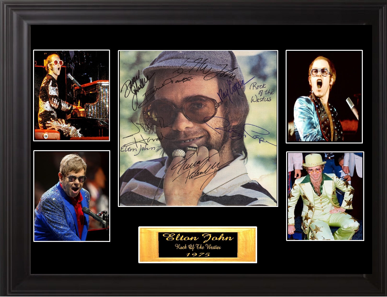 Elton John Autographed Lp Zion
