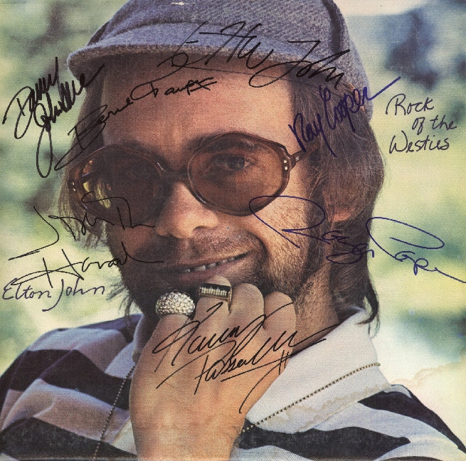 Elton John Autographed LP - Zion Graphic Collectibles