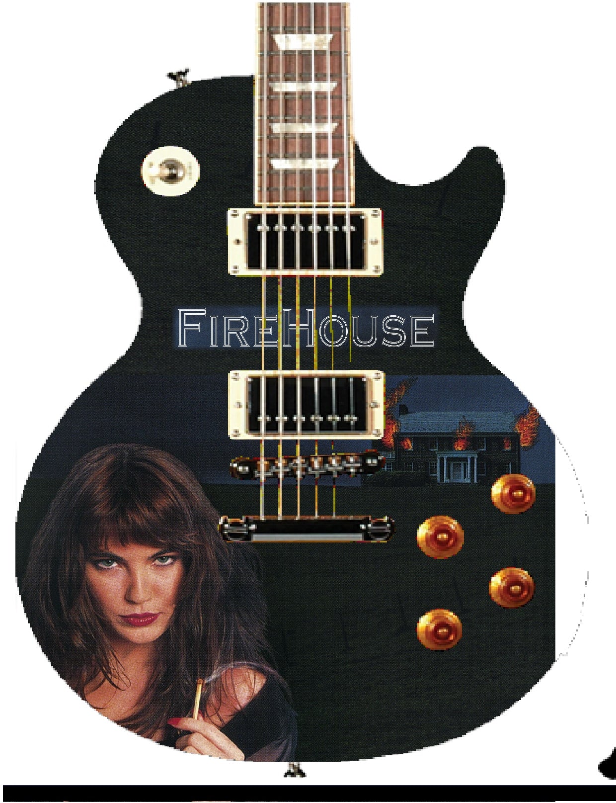 Fire House Guitar - Zion Graphic Collectibles