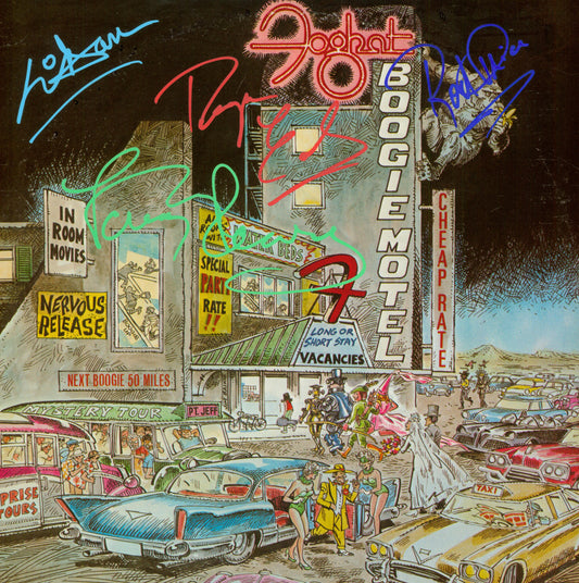 Foghat Autographed lp - Zion Graphic Collectibles