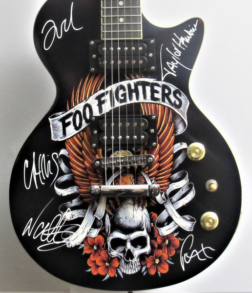 Foo Fighters Autographed Guitar - Zion Graphic Collectibles
