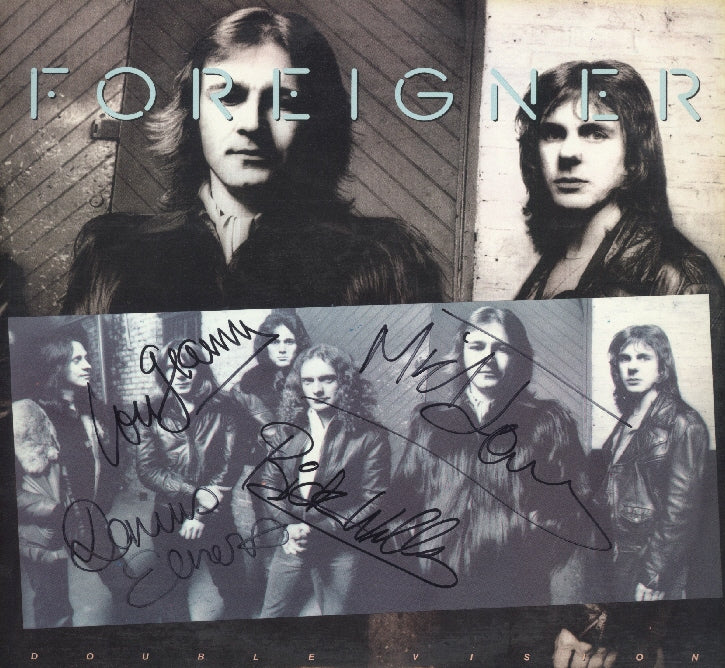 Foreigner Autographed LP " Double Vision" - Zion Graphic Collectibles