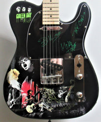 Green Day Autographed Guitar - Zion Graphic Collectibles