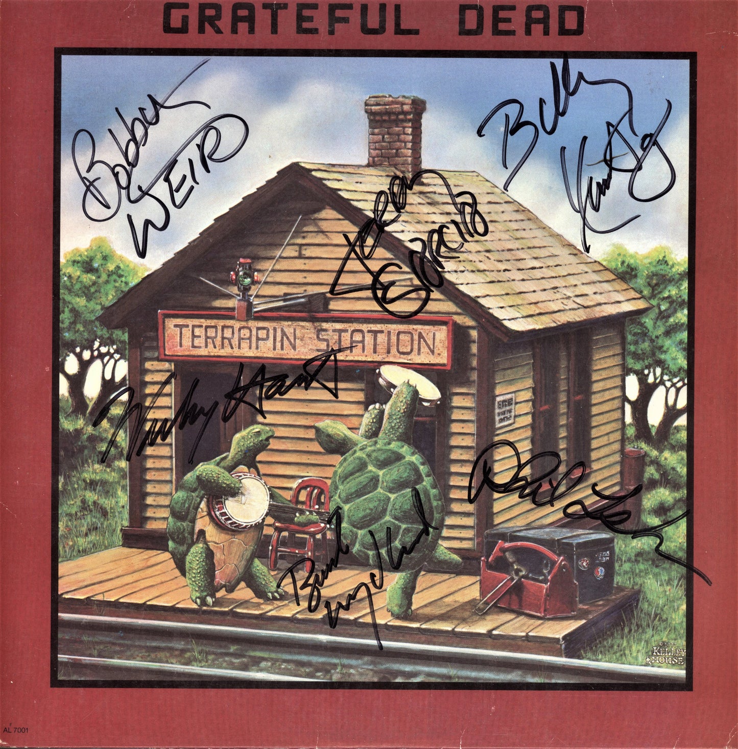 Grateful Dead Autographed Lp "Terrapin Station" - Zion Graphic Collectibles