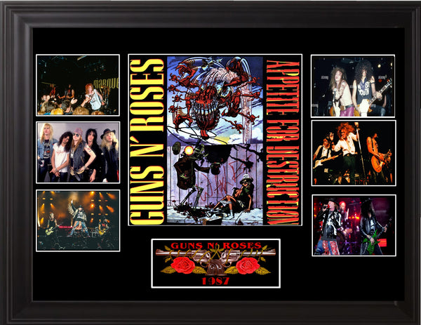 Guns N Roses Autographed Appetite For Destruction" Banned Cover" - Zion Graphic Collectibles