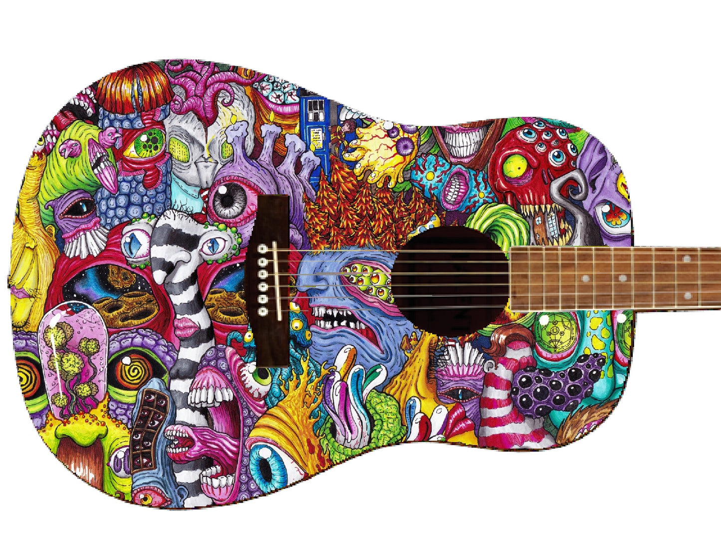 Custom Art Guitar - Zion Graphic Collectibles