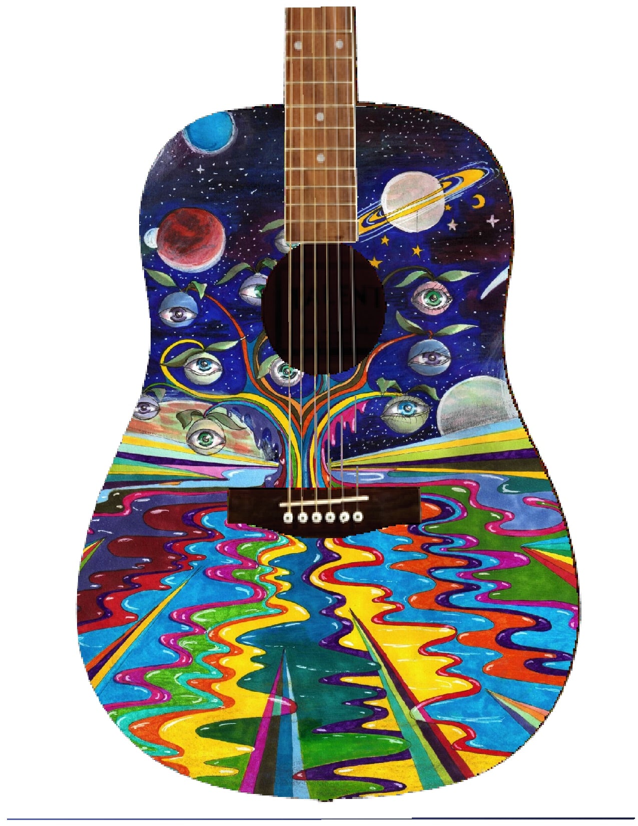 Custom Guitar - Zion Graphic Collectibles