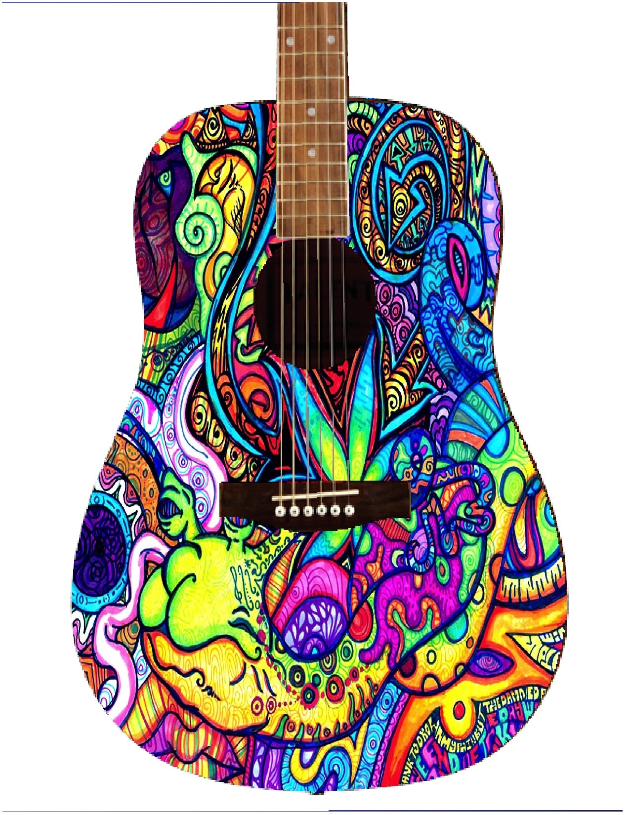 Custom Guitar - Zion Graphic Collectibles