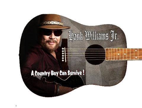 Hank Williams Jr. Custom Guitar - Zion Graphic Collectibles