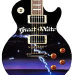 Great White custom guitar - Zion Graphic Collectibles