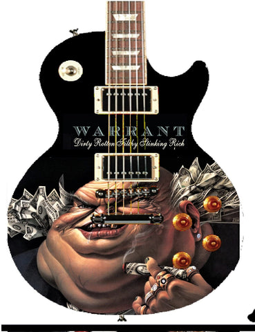Warrant custom guitar - Zion Graphic Collectibles