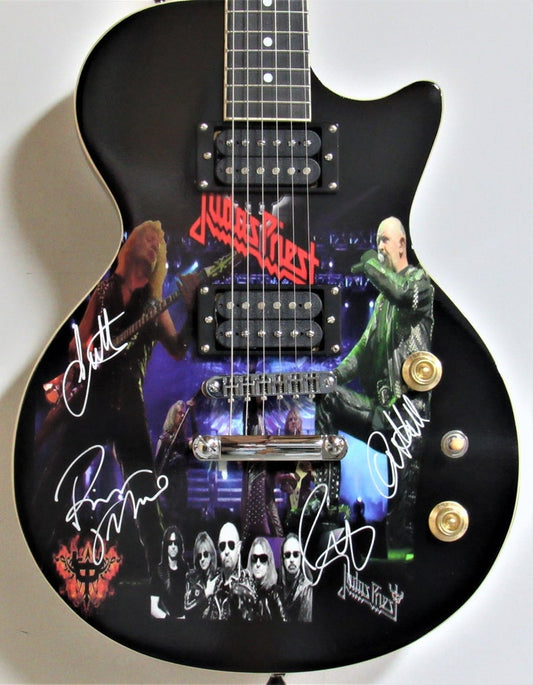 Judas Priest Autographed Guitar - Zion Graphic Collectibles