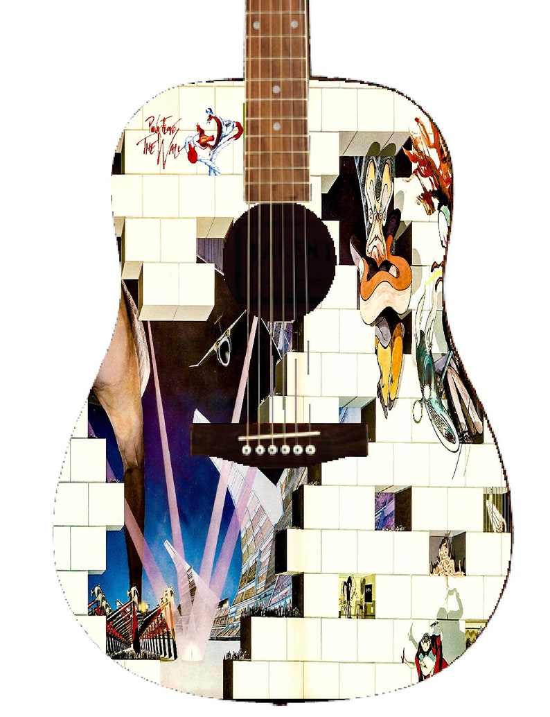 Pink Floyd Custom Guitar - Zion Graphic Collectibles