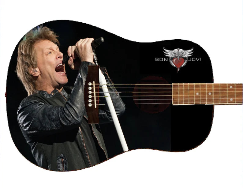 Bon Jovi Custom Guitar - Zion Graphic Collectibles