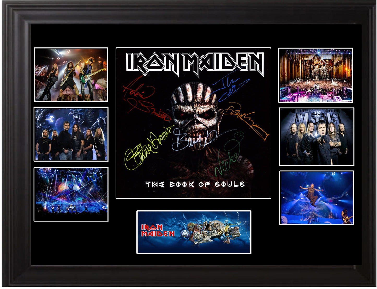 Iron Maiden Autographed Book Of Souls - Zion Graphic Collectibles