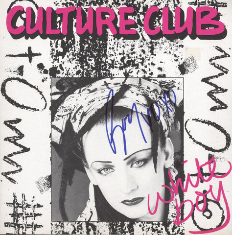 Culture Club Band Signed White boy Album - Zion Graphic Collectibles