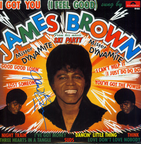 James Brown Autographed LP - Zion Graphic Collectibles