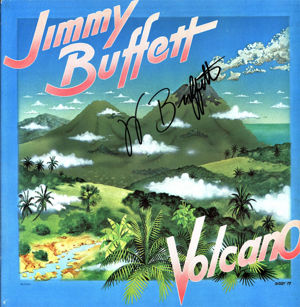 Jimmy Buffett Autographed Lp "Volcano" - Zion Graphic Collectibles