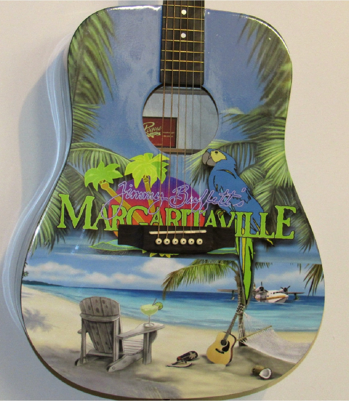 Jimmy Buffett Custom Guitar - Zion Graphic Collectibles