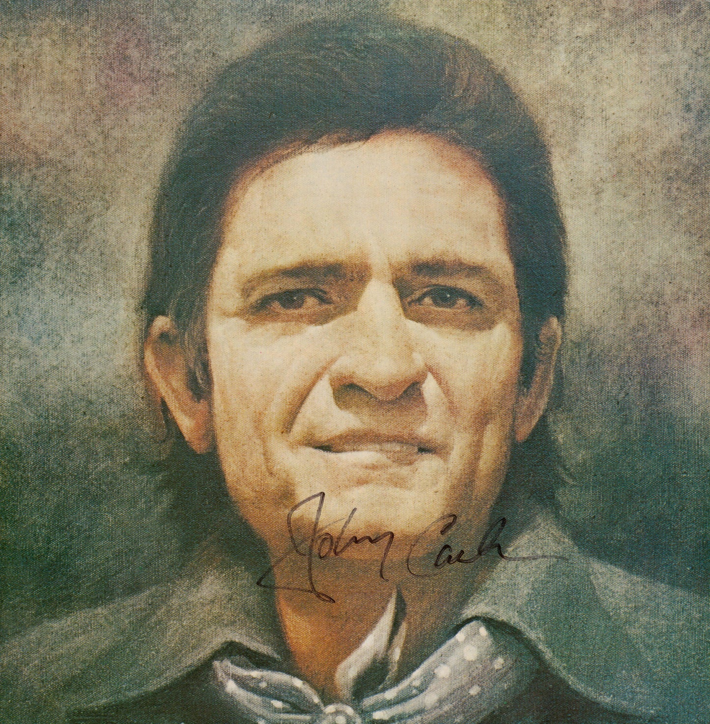 Johnny Cash Autographed lp - Zion Graphic Collectibles