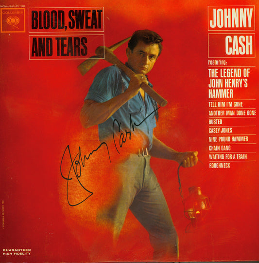 Johnny Cash Autographed LP - Zion Graphic Collectibles