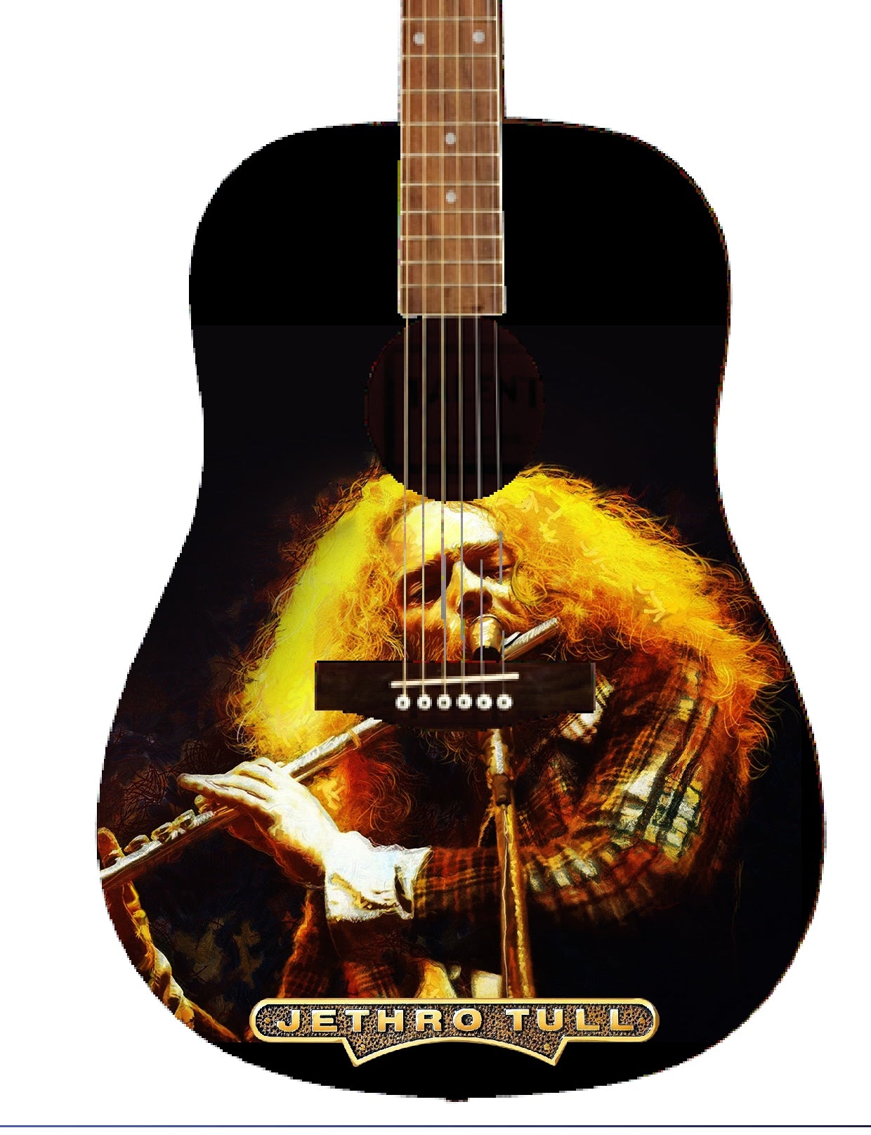 Jethro Tull Custom Guitar - Zion Graphic Collectibles