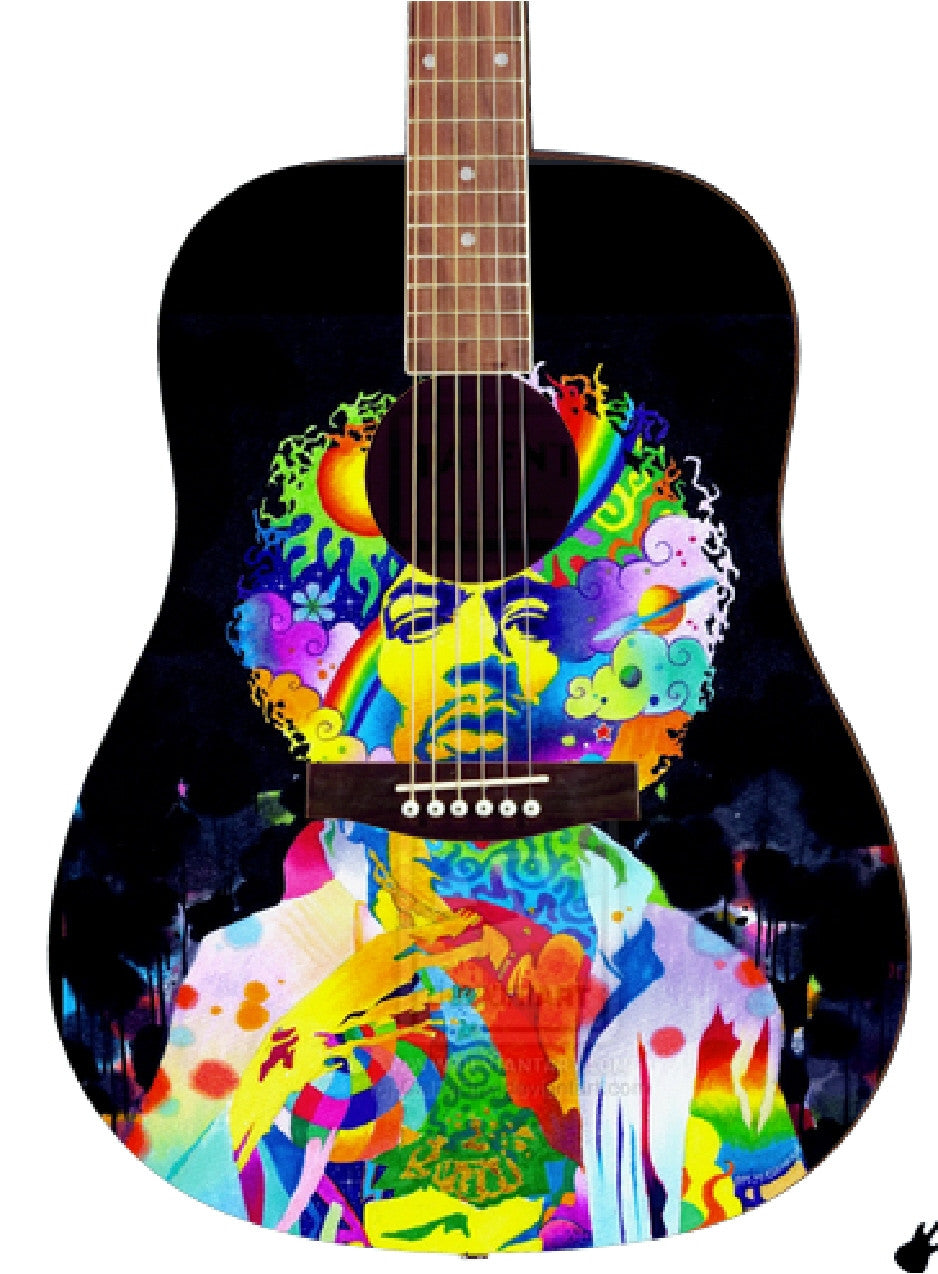 Jimi Hendrix Custon Guitar - Zion Graphic Collectibles