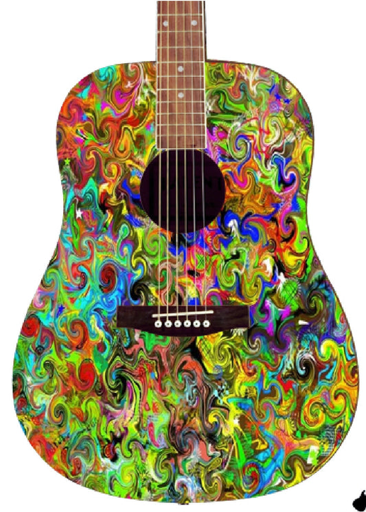 Jimi Hendrix Custom Guitar - Zion Graphic Collectibles