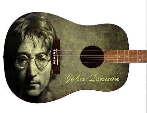 John Lennon Custom Guitar - Zion Graphic Collectibles