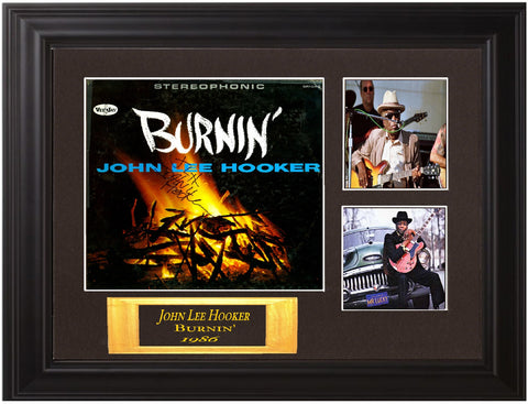 John Lee Hooker Autographed Lp "Burnin" - Zion Graphic Collectibles