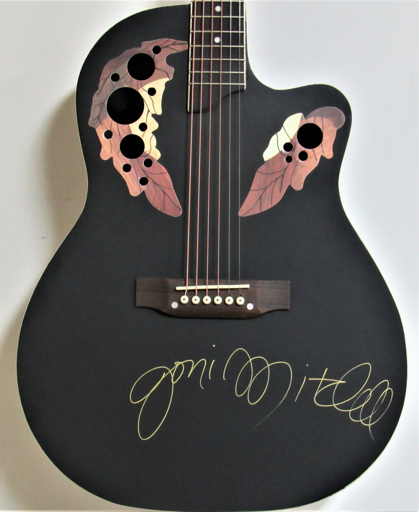 Joni Mitchell Autographed Guitar - Zion Graphic Collectibles