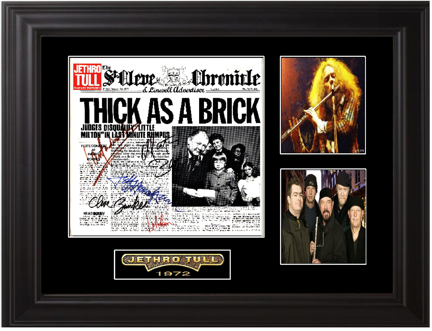 Jethro Tull Band Signed Thick As A Brick Album - Zion Graphic Collectibles