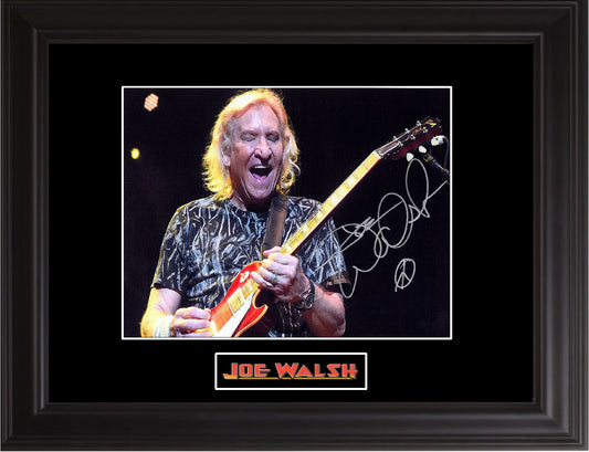 Joe Walsh Autographed Photo - Zion Graphic Collectibles