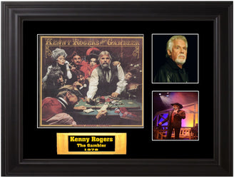 Kenny Rogers Autographed LP "The Gambler" - Zion Graphic Collectibles