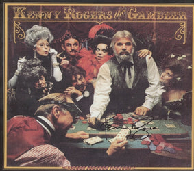Kenny Rogers Autographed LP "The Gambler" - Zion Graphic Collectibles