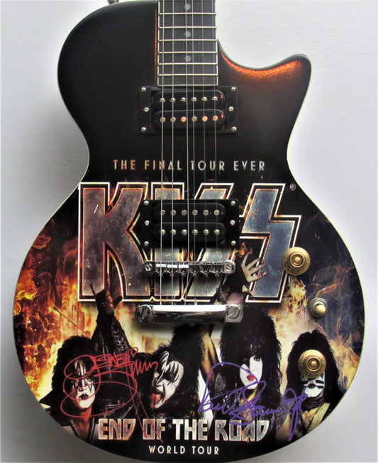 Kiss ' Final Tour " Autographed Guitar - Zion Graphic Collectibles
