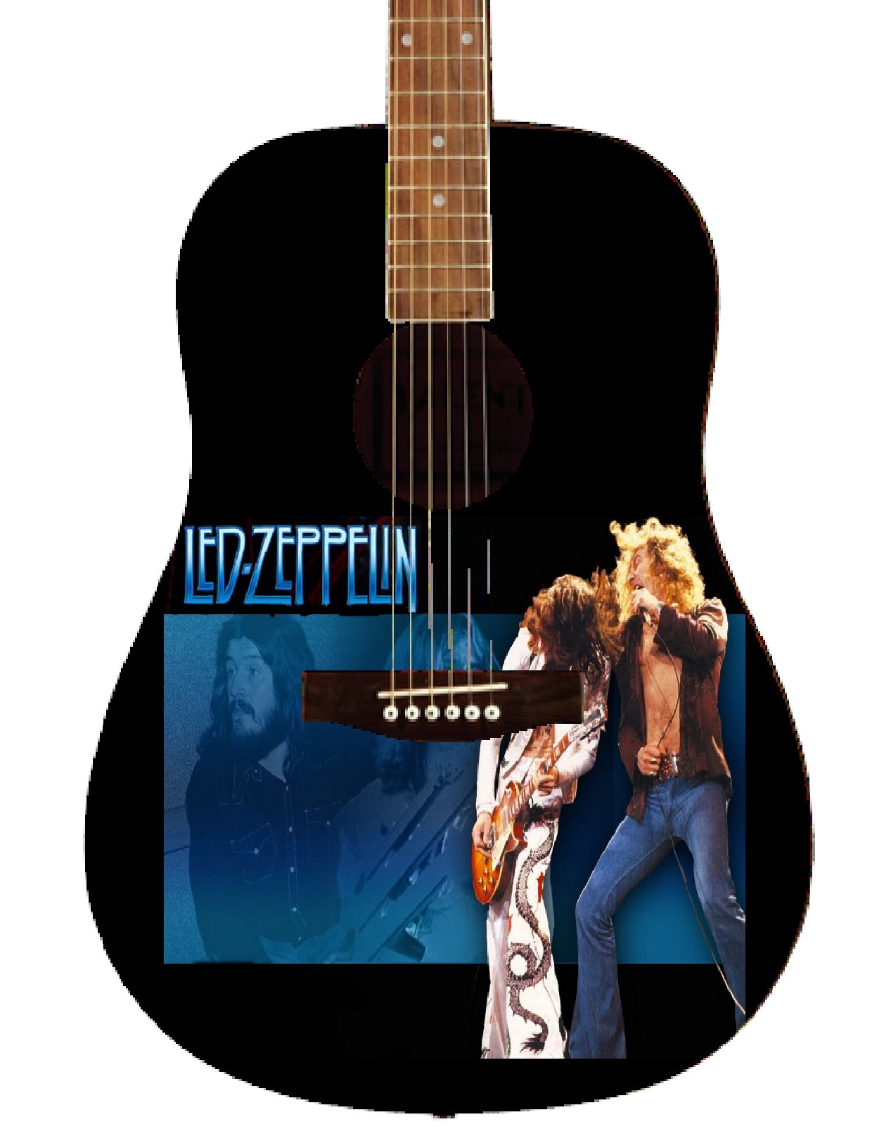Led Zeppelin Custom Guitar - Zion Graphic Collectibles