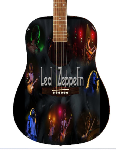 Led Zeppelin Custom Guitar - Zion Graphic Collectibles