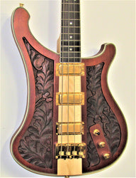 Custom Mahogany Body Lemmy Kilmister 4003 Matte Carved Electric Bass - Zion Graphic Collectibles
