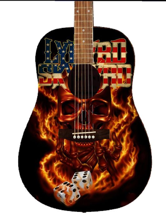 Lynyrd Skynyrd Custom Guitar - Zion Graphic Collectibles