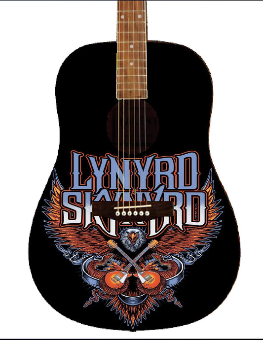 Lynyrd Skynyrd Custom Guitar - Zion Graphic Collectibles