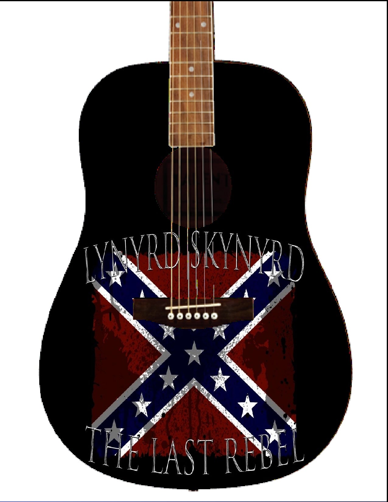 Lynyrd Skynyrd Custom Guitar - Zion Graphic Collectibles