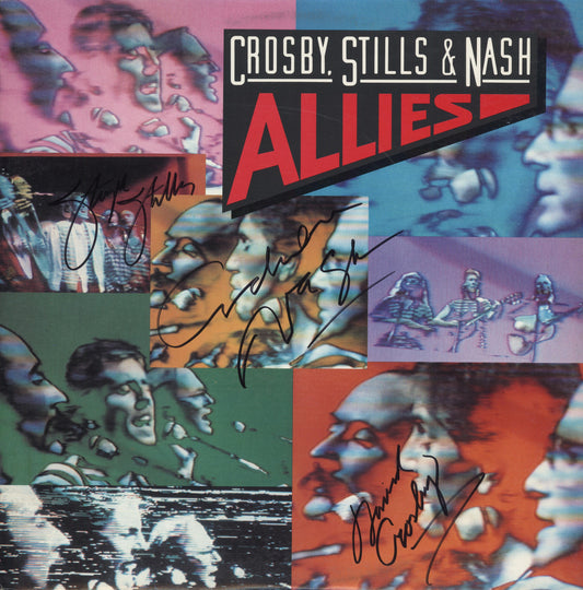 Crosby Stills & Nash Autographed lp - Zion Graphic Collectibles