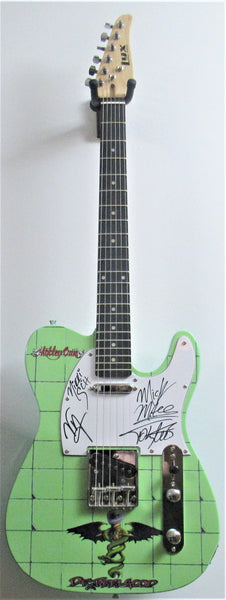 Motley Crue Autographed Guitar - Zion Graphic Collectibles