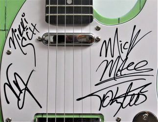 Motley Crue Autographed Guitar - Zion Graphic Collectibles